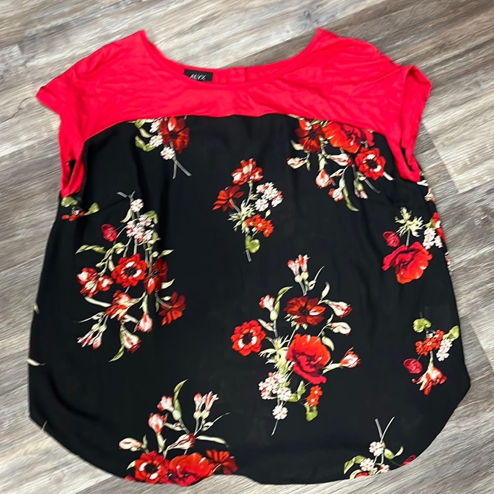 Flowy Rose print top